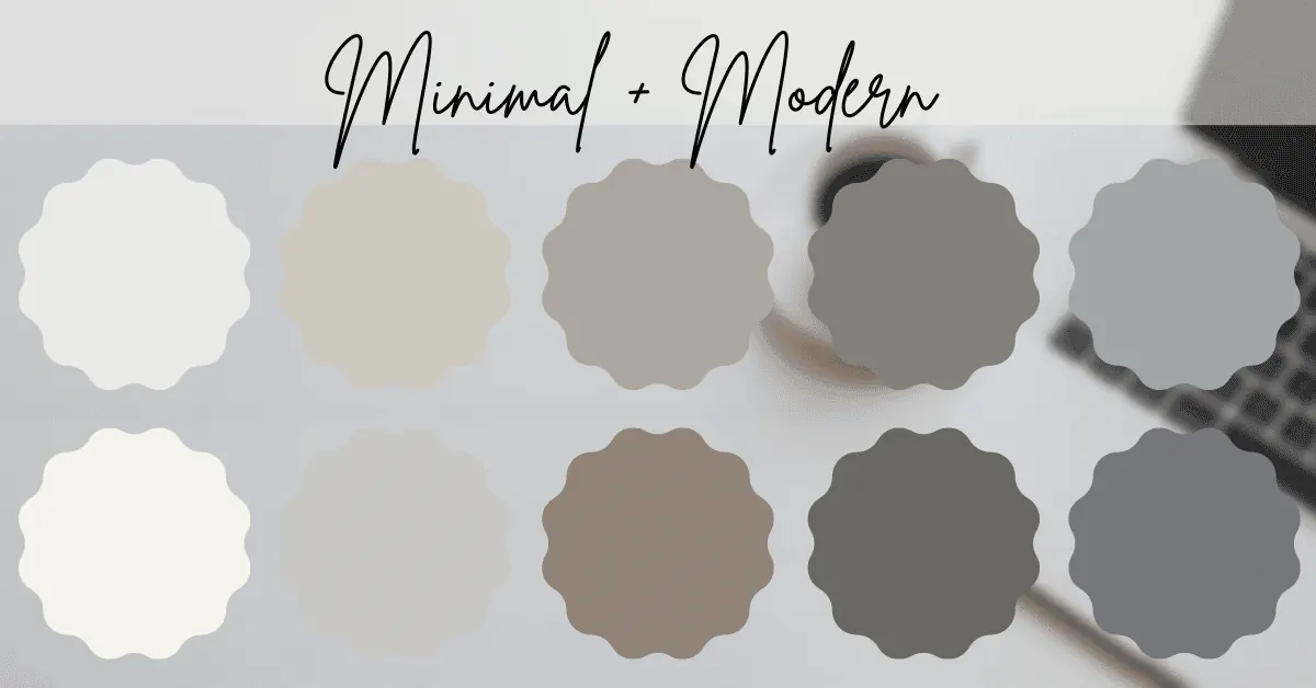 Sherwin Williams Emerald Designer Edition colors in the Minimal and Modern palette